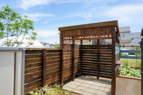 木製自転車置き場