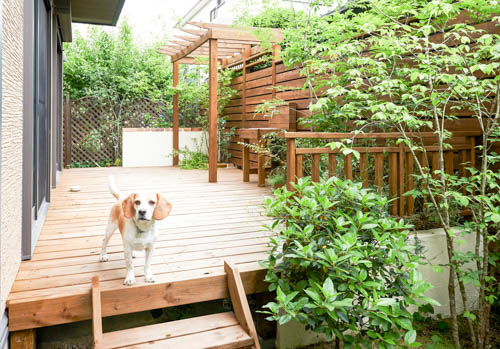 木製自転車置き場