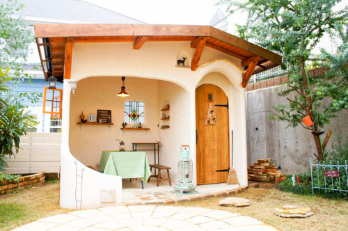 木製自転車置き場