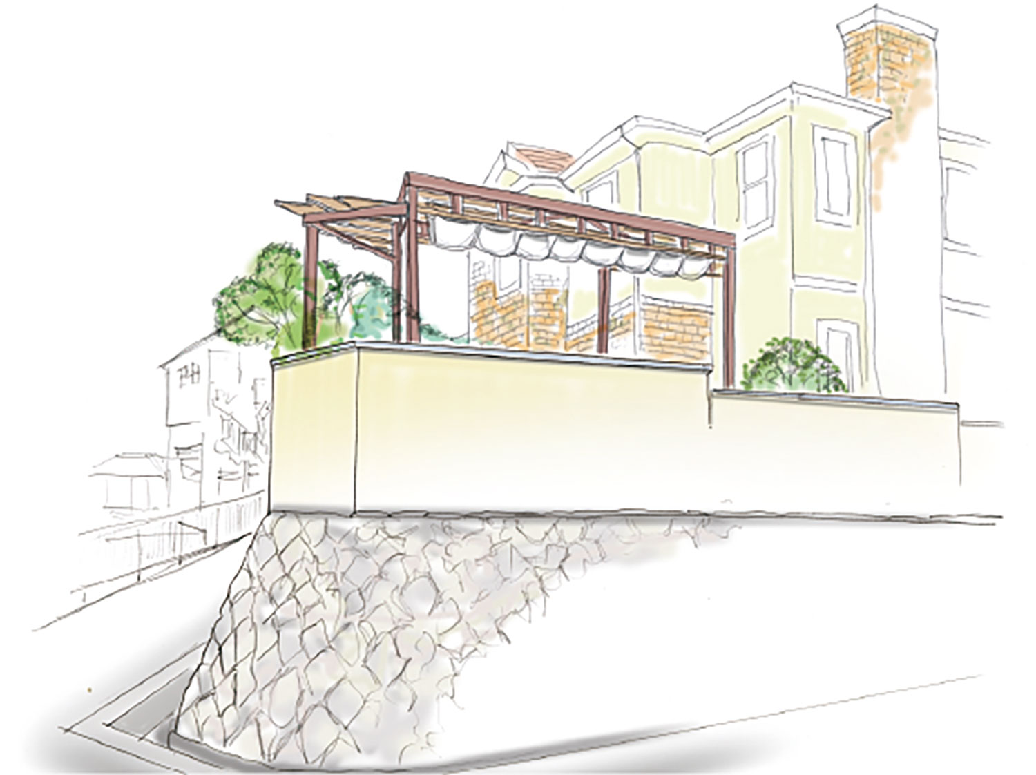 開閉式の屋根を設置