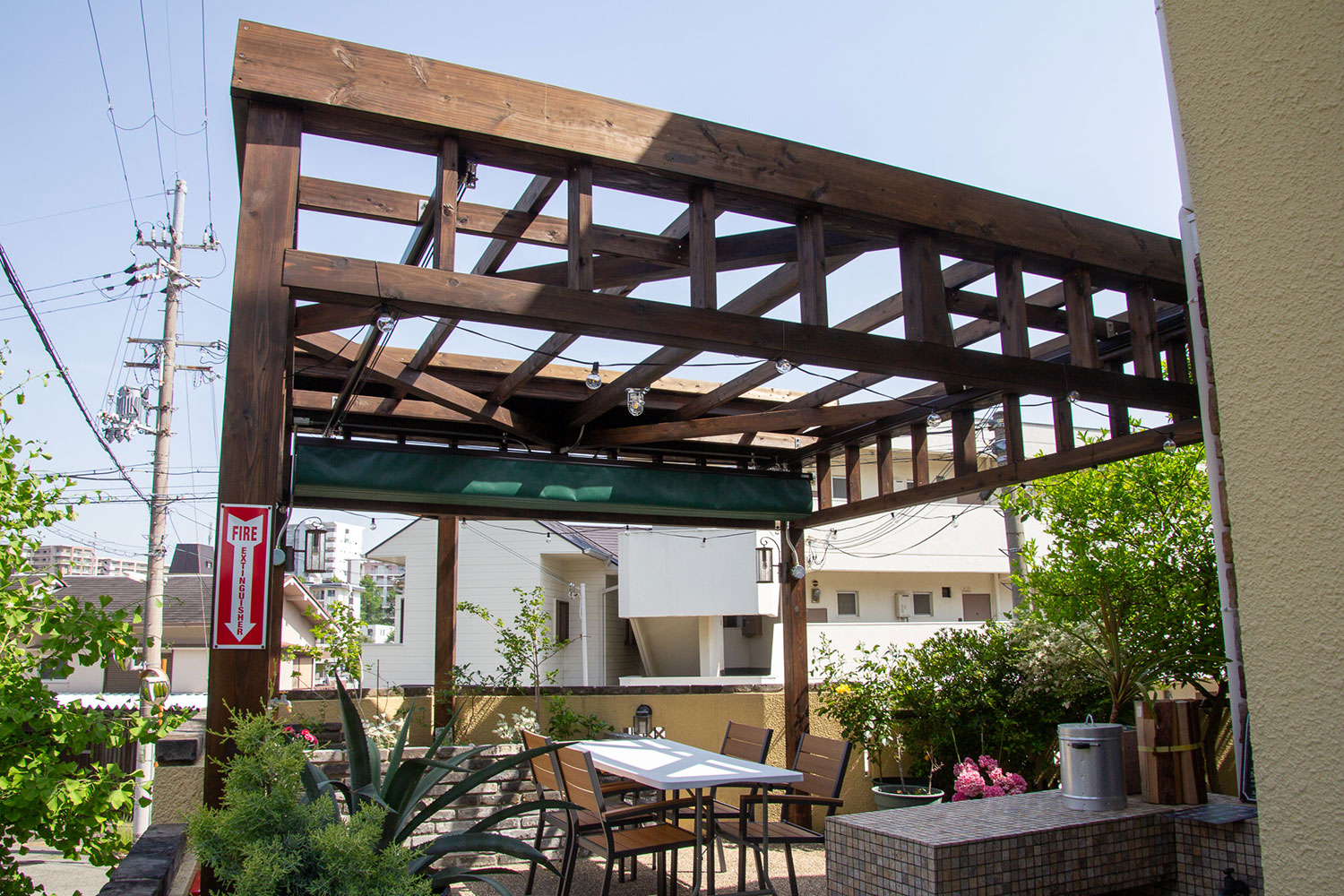 開閉式の屋根を設置