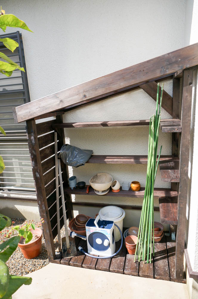 オープン外構の門柱