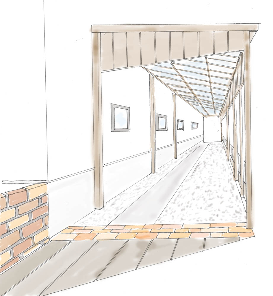 ナチュラルテイストの木製自転車小屋をローコストで制作する