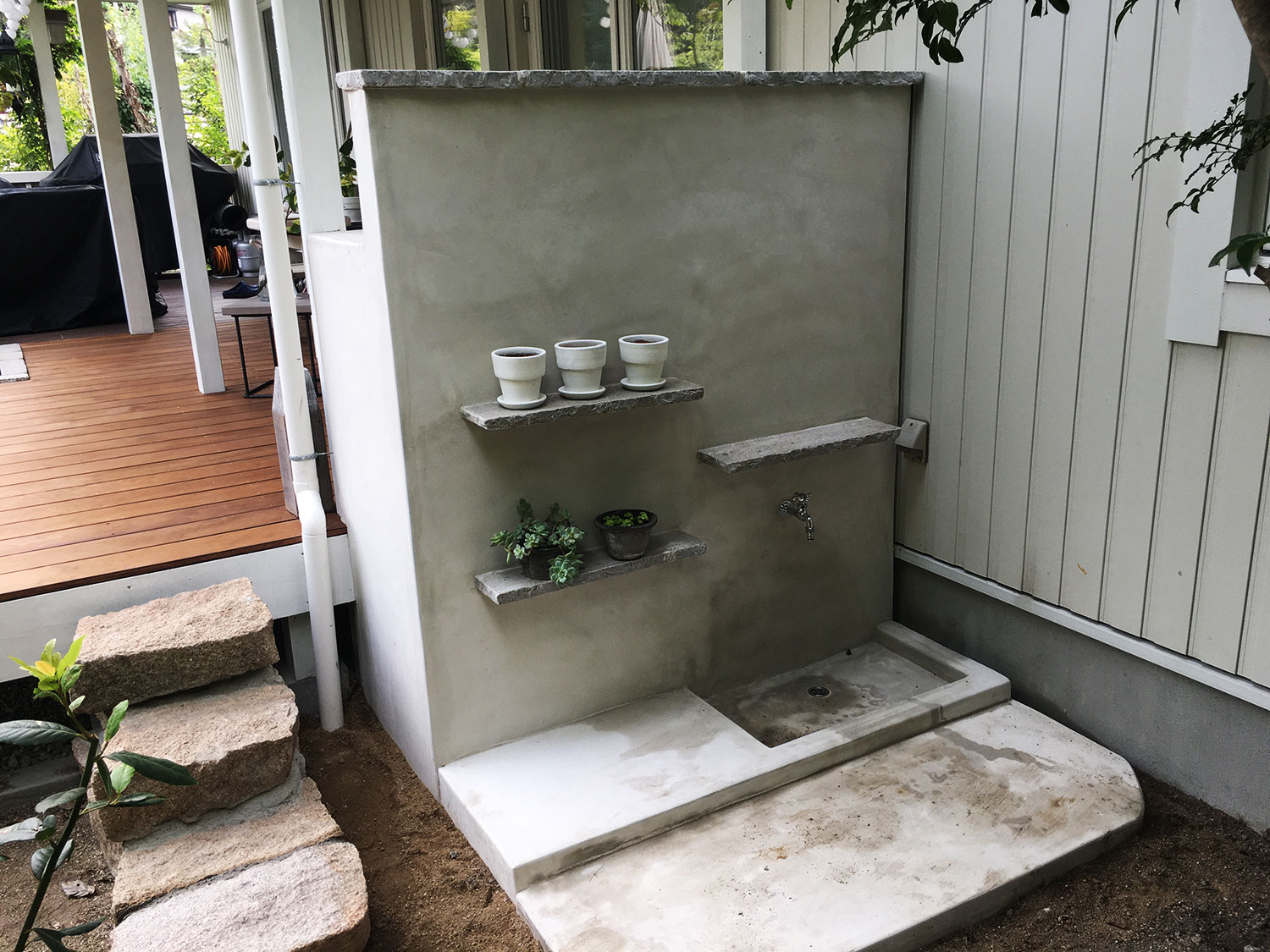 緑豊かな庭の総合リフォーム