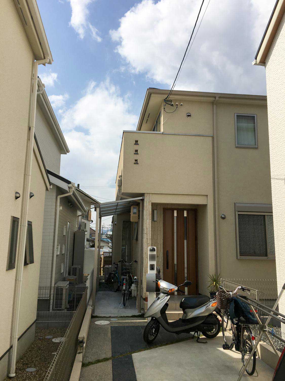 旗地の通路をサイクルポートとして有効利用する