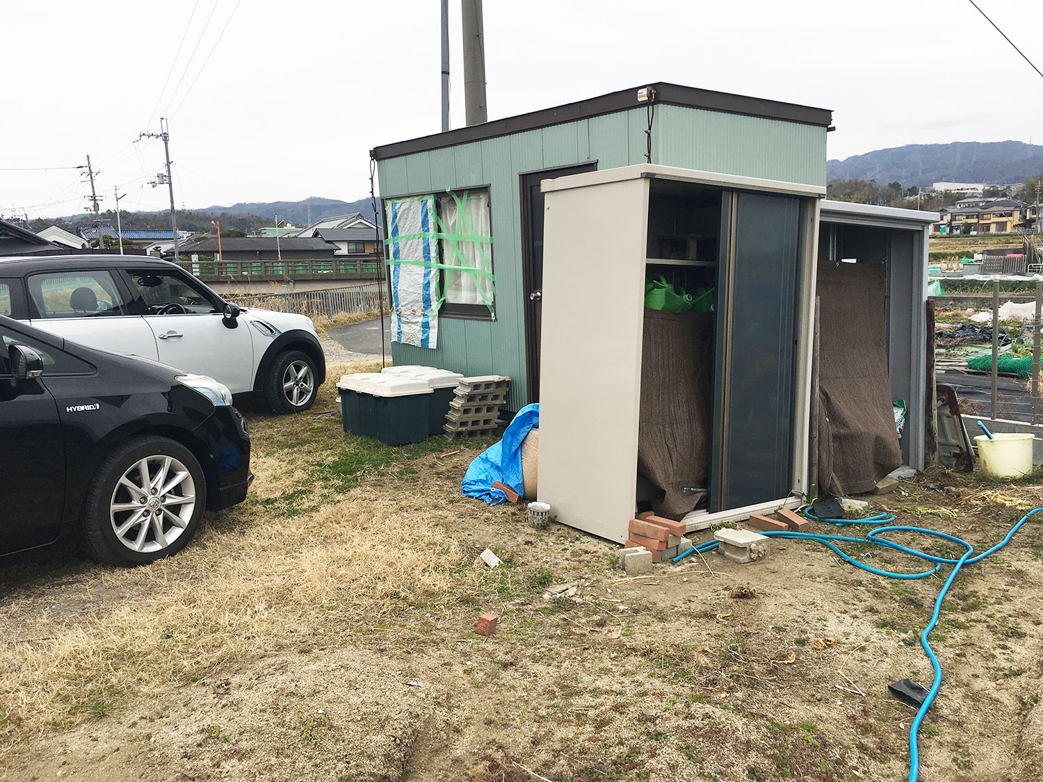 農作業のための小屋