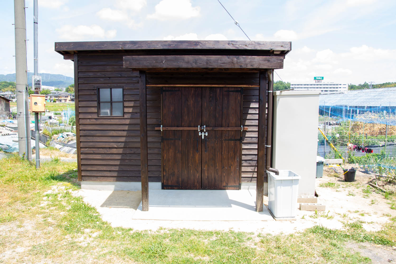 農作業のための小屋