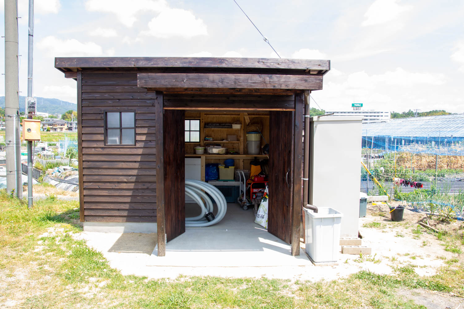 農作業のための小屋