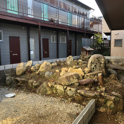 古い和庭の再利用