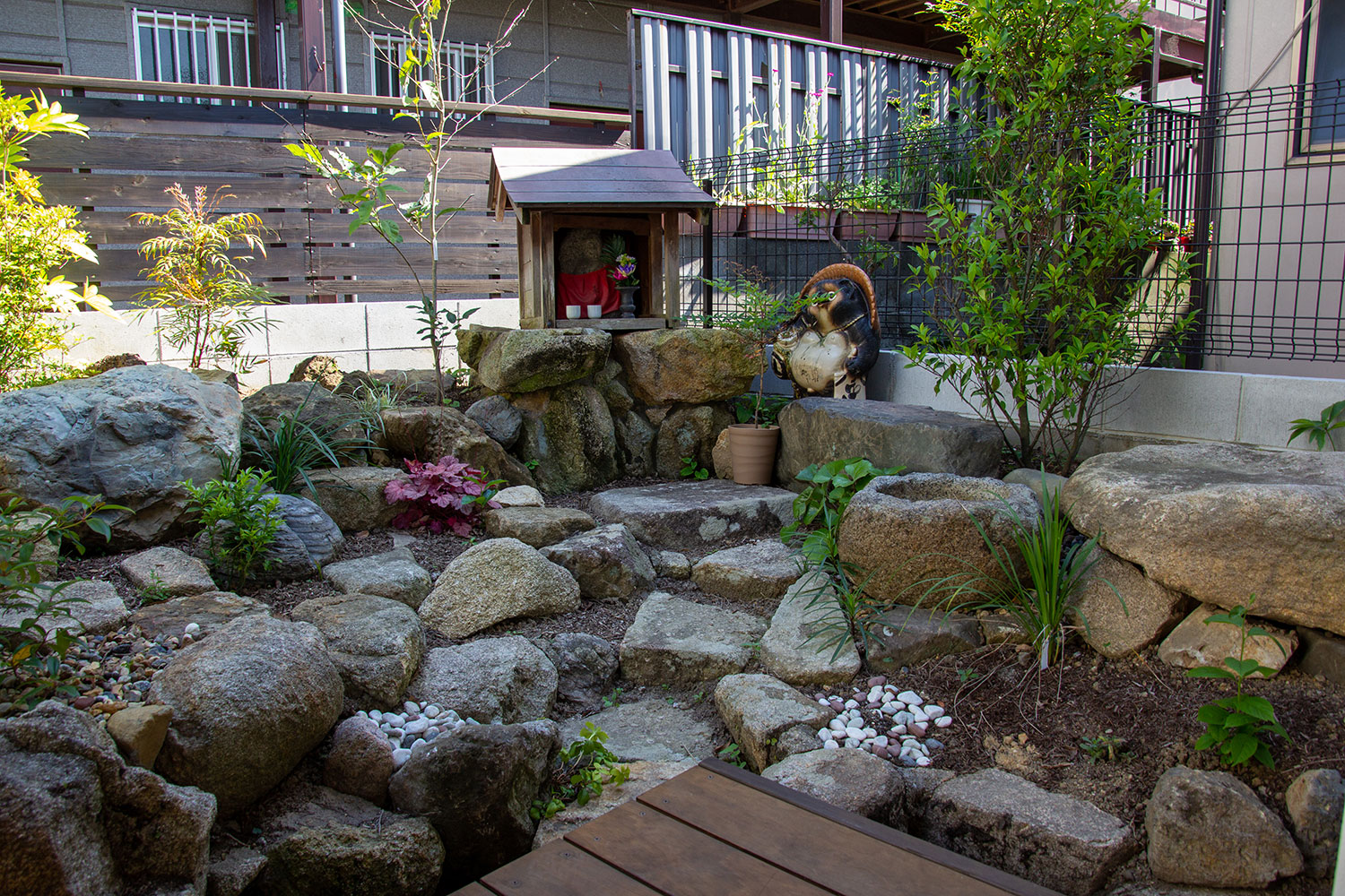 古い和庭の再利用