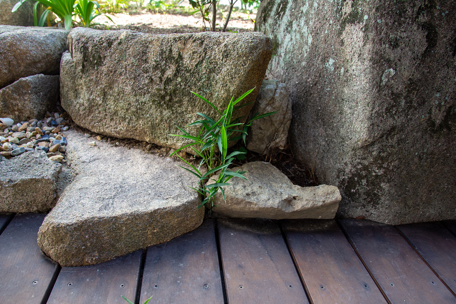 古い和庭の再利用