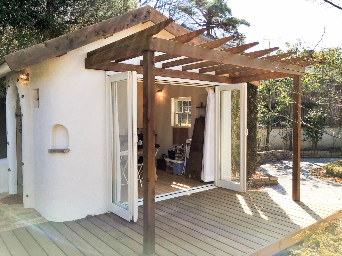 住み心地の良い庭小屋