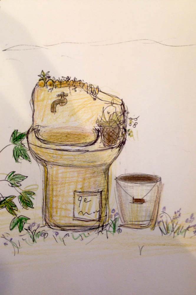 木製自転車小屋