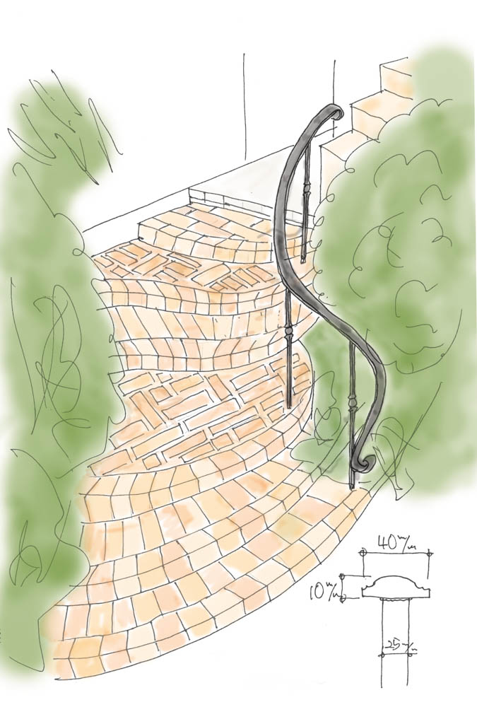 オリジナルアイアン手摺