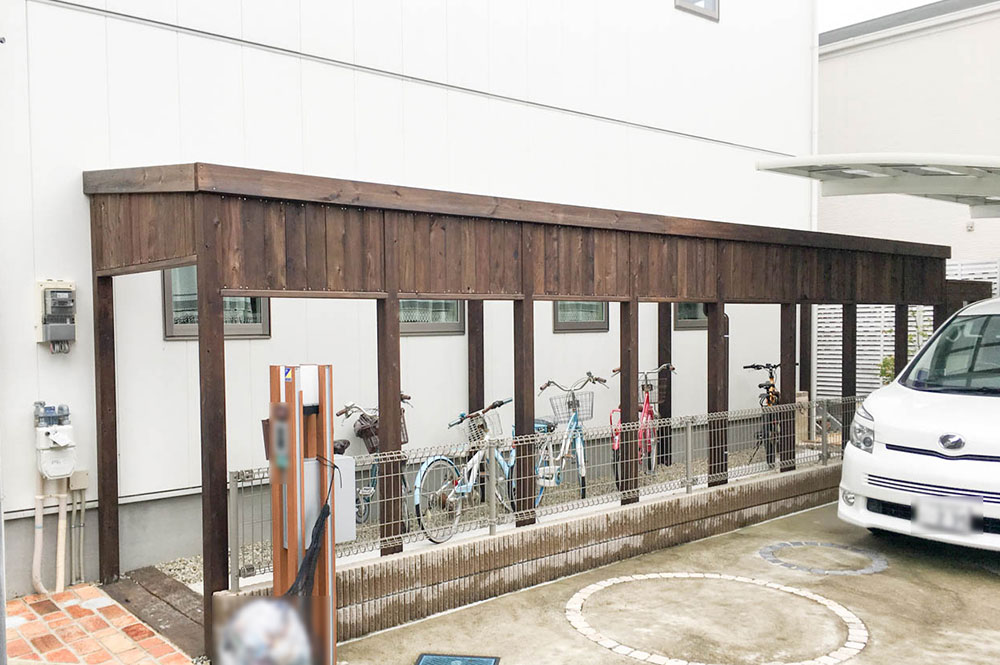 ウッド（木製）で自転車置き場を作る理由
