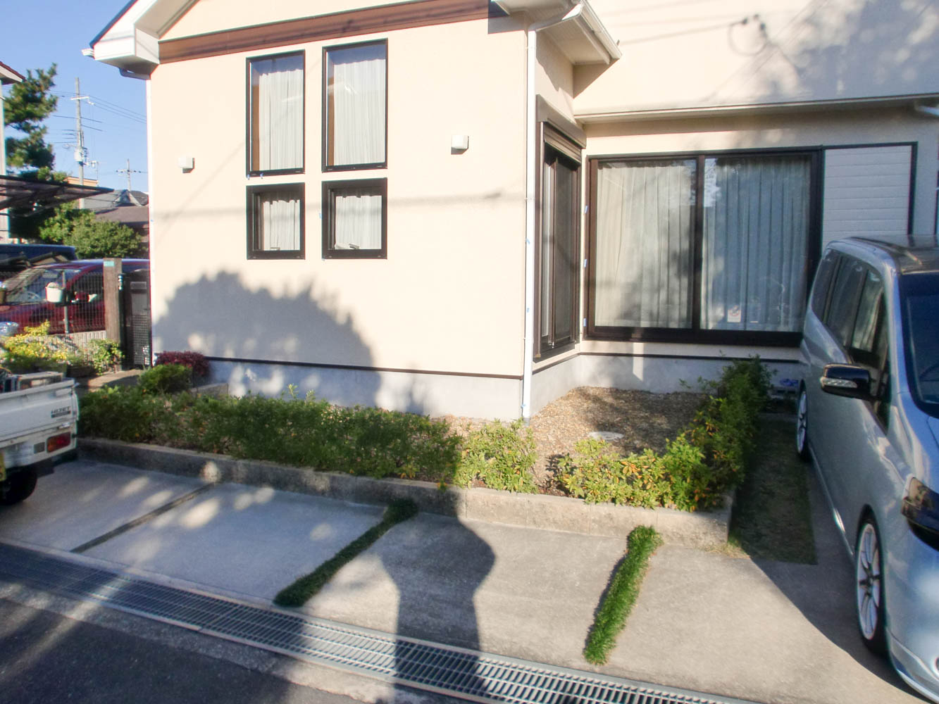 ペットも喜ぶ落ち着いた小さなお庭の施工前