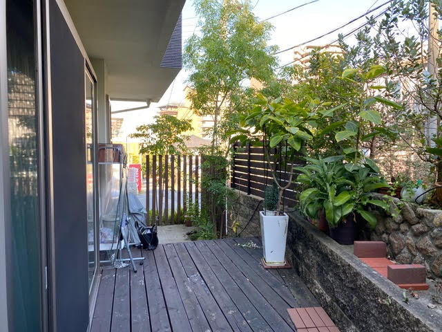 古い和庭の再利用