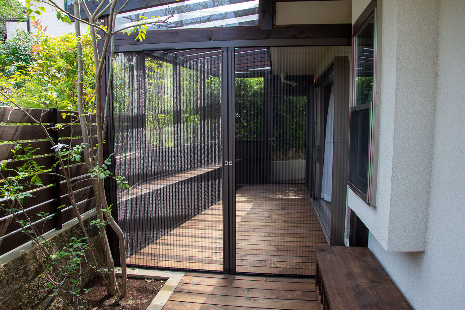 ウッドデッキをテラスハウにリフォーム