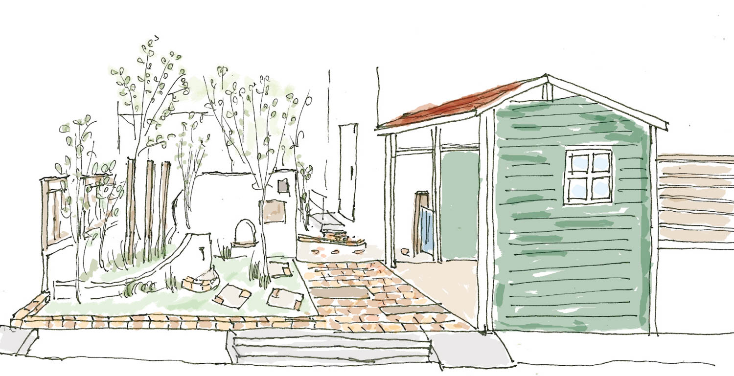 見る庭から使う庭へのリフォーム