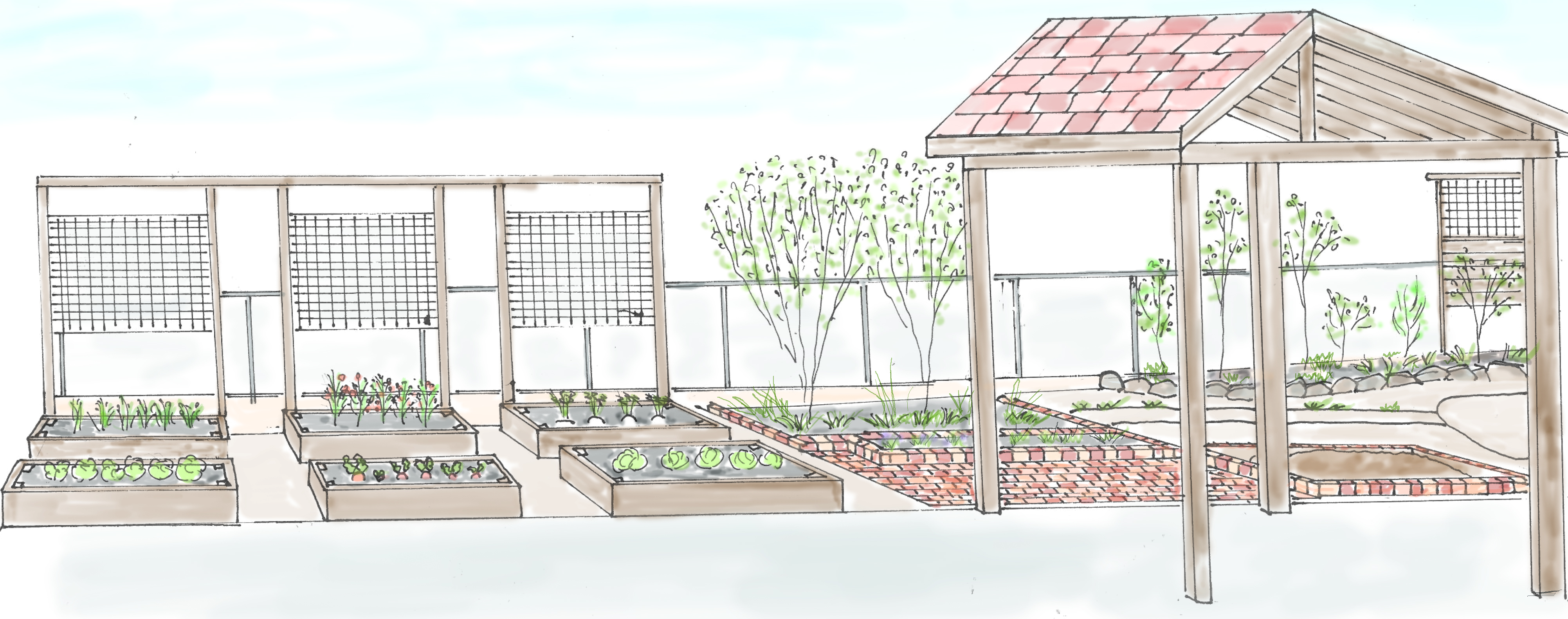 バラと家庭差延を楽しむ