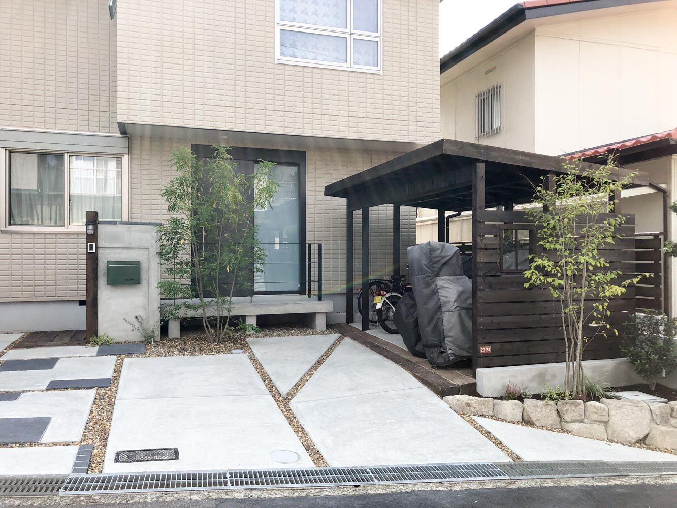 木製自転車置き場