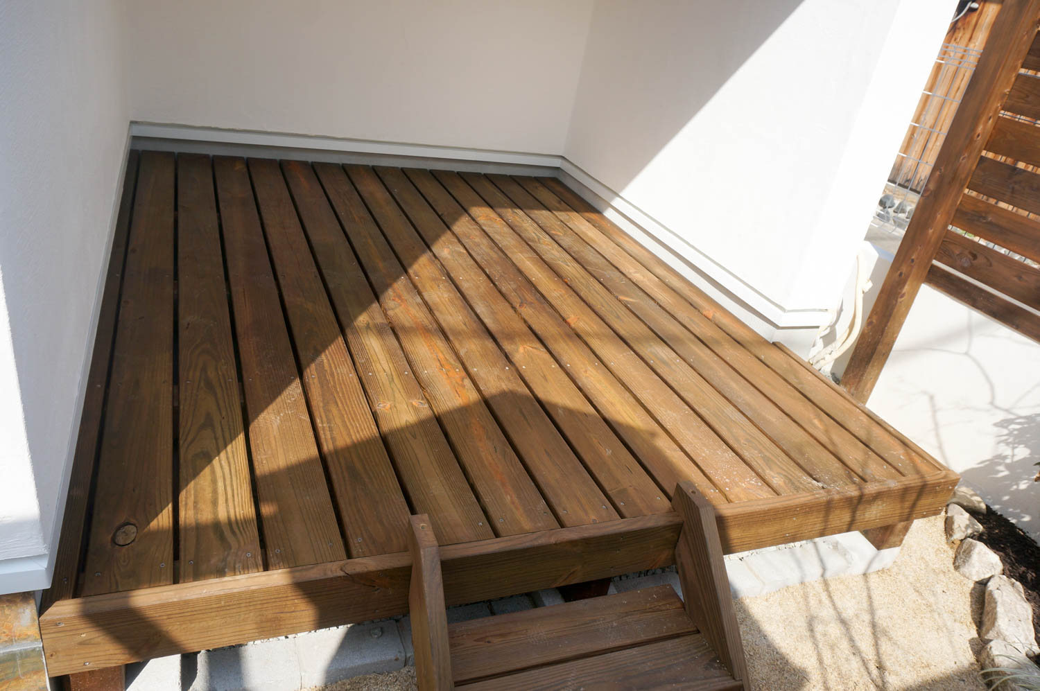 家族でＢＢＱ（バーバキュー）を楽しむための小さなお庭