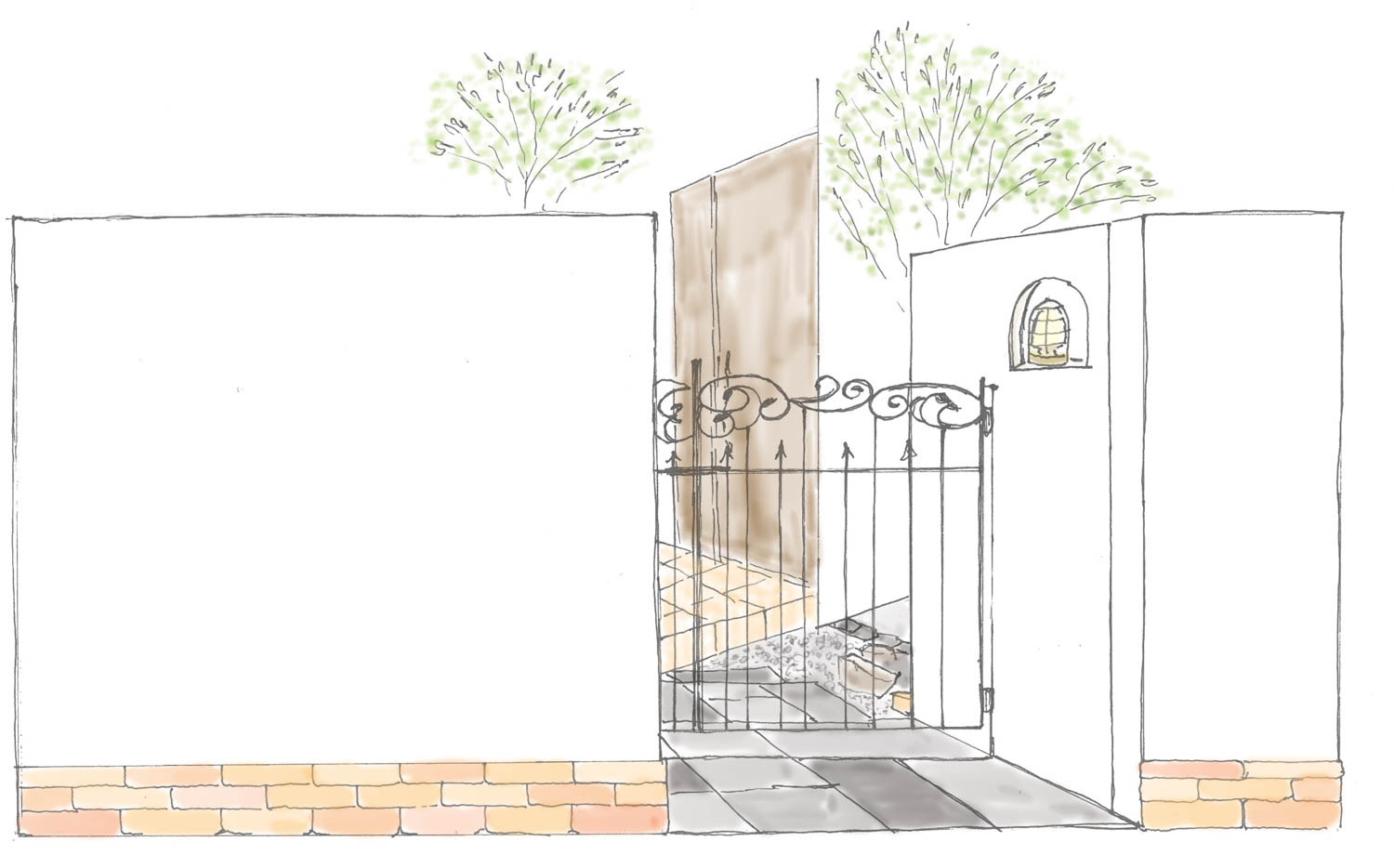 既存の木々を残しながら使いやすい庭へとリフォーム