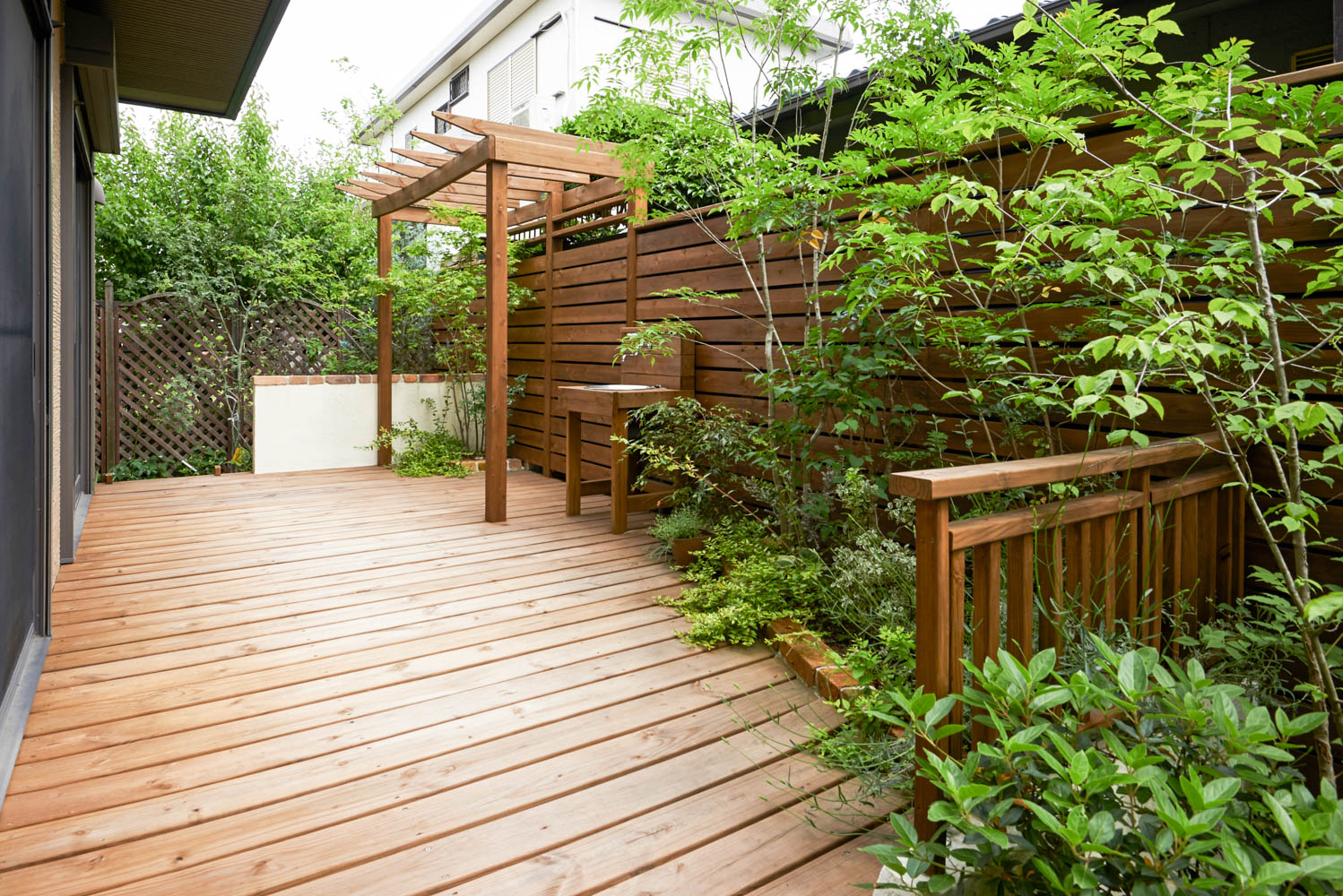 庭でバーベキューやガーデンパーティーを楽しむ