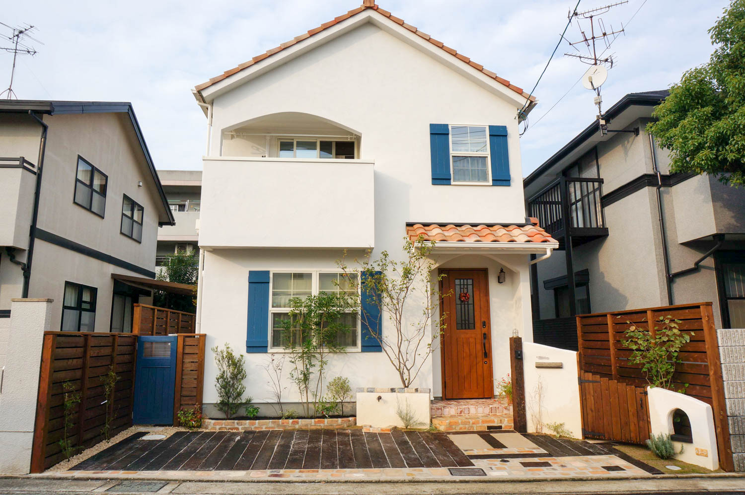 駐車場と庭の共生