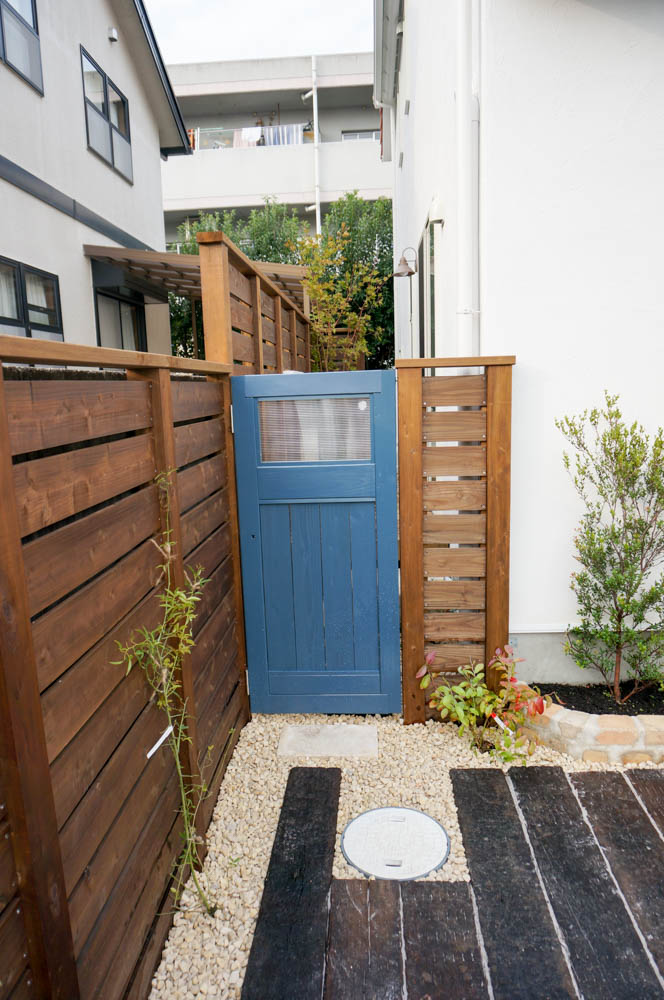 駐車場と庭の共生