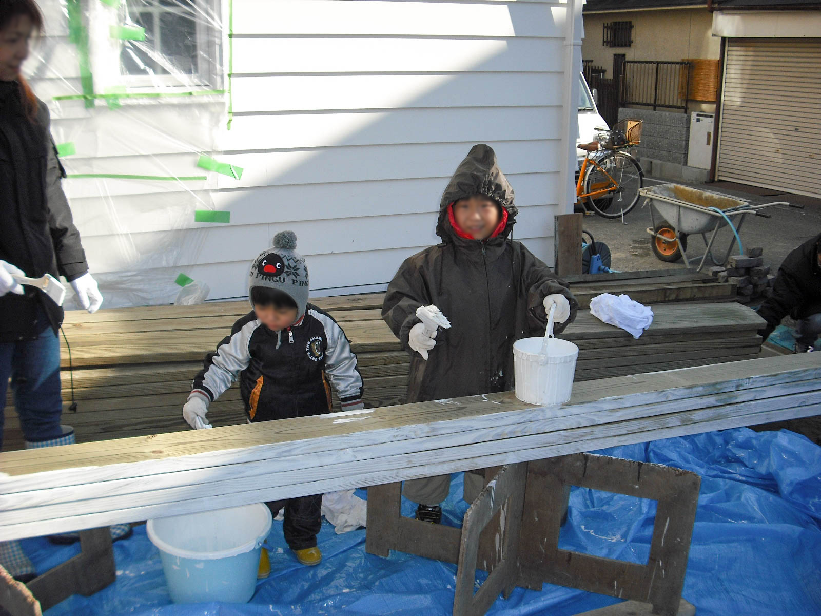 ２階建ての庭の施工前