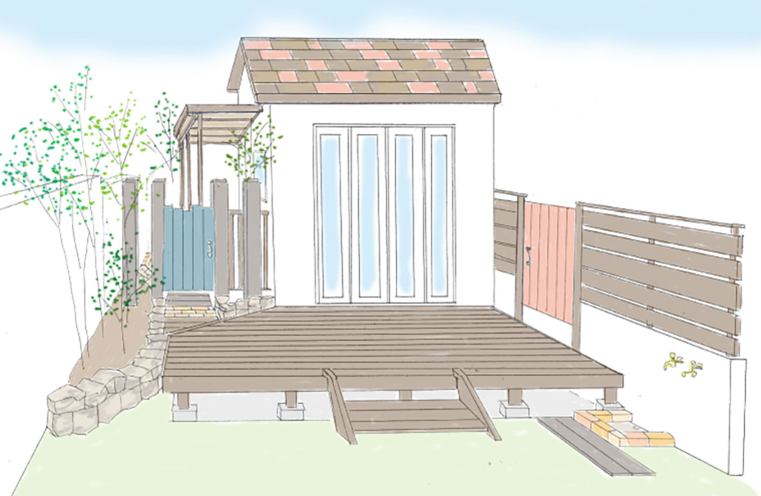 小屋を雑貨屋として活用