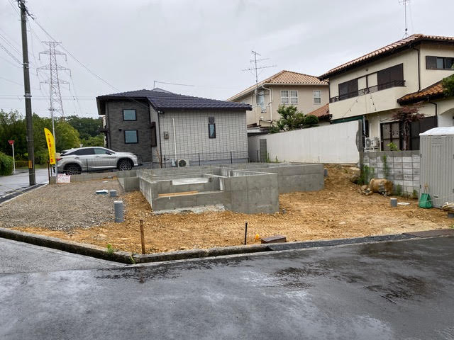 シンクつき木製自転車置き場